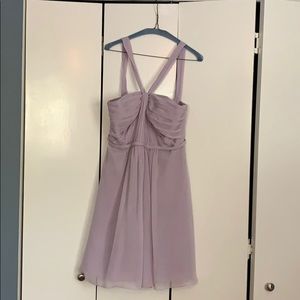 Iris Colored Chiffon Bridesmaids Dress